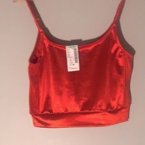 Shiny Red Tank Top